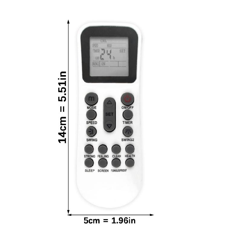 Universal Air Conditioner Remote Control Replacement for YKR-K/002E Air Conditioning LCD Remote Controller Accessories