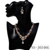 Vintage Crystal Floral Teardrop Bridal Necklace & Earring Set - Elegant Evening Jewelry