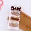 Autumn Coffee Color Cartoon Princess Hairpins Children Girl Kid Baby Hair Clip Barrettes Accessories Hairclip Headwear Headdress