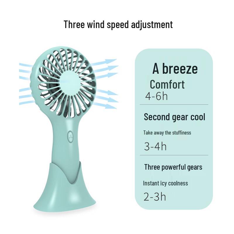 GEERSINUO Cute Mermaid Portable Mini Fan