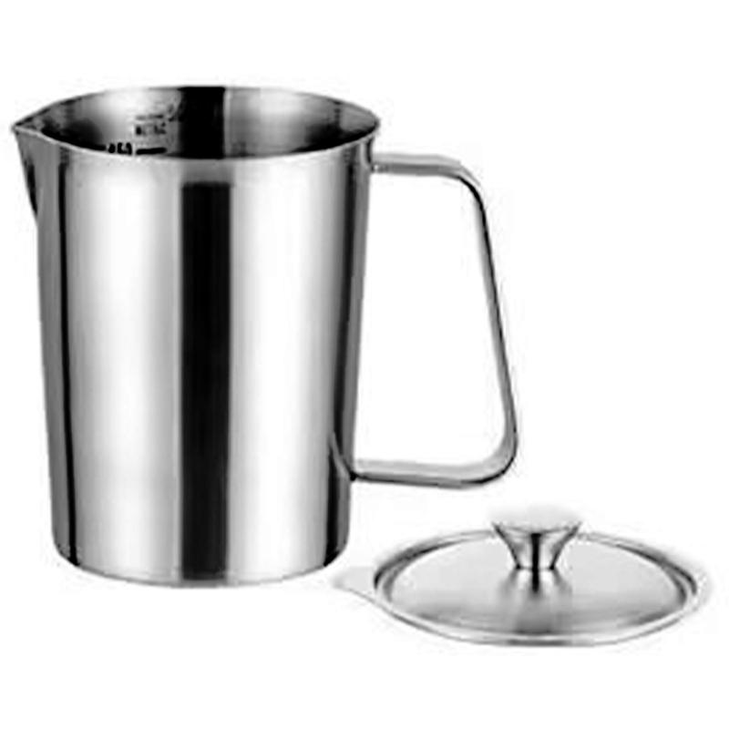 Professional Coffee Milk Jugs 4 Size 500ml 1000ml 1500ml 2000ml Locking Lid Design Durable Nonrust Steel Measuring Cup