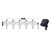 Outdoor LED Ghost Stake Lights Halloween Yard Decorations Set of 5 Ghost Figures with Ground Stakes for Garden Pathway and Lawn Lighting