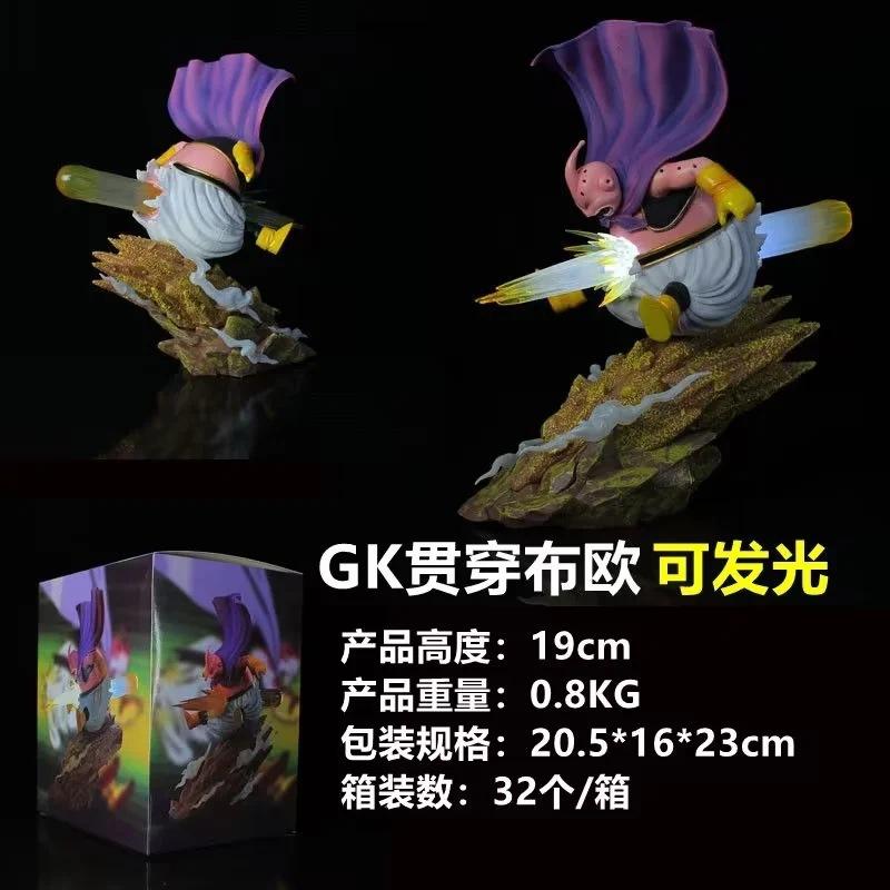 Super Saiyan SKY runs through, magic man, fat Buo, luminous, statue model, boxed figure