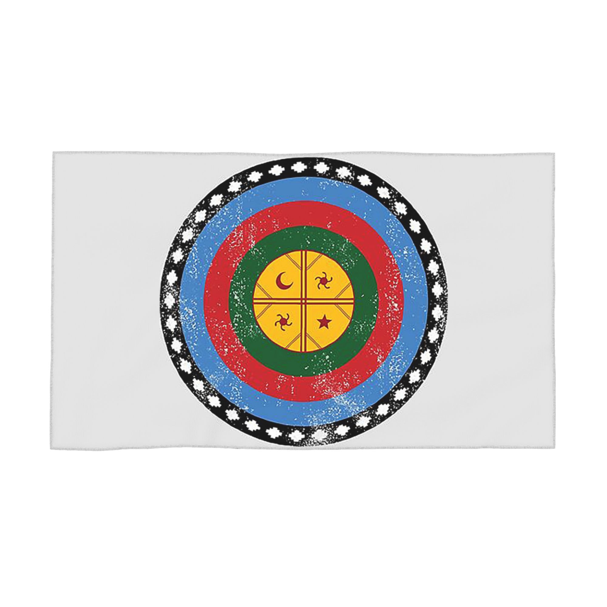 

Mapuche Sign Symbol Graphic Soft Face Towel Quick Dry Pool Bath Cotton Towels Absorbent W40*H60(CM)