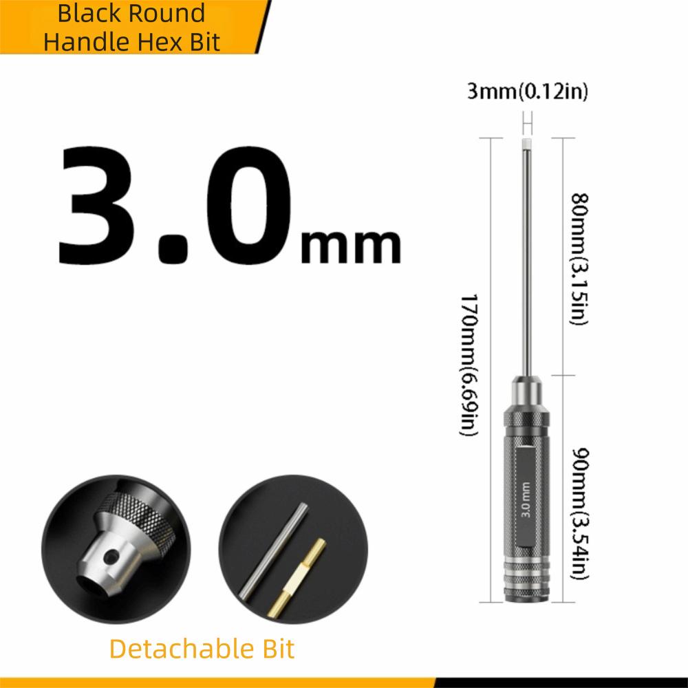 High-speed Steel Hex Screwdriver Tool TiNi Coating Precision Hex Driver  Airplane Repair