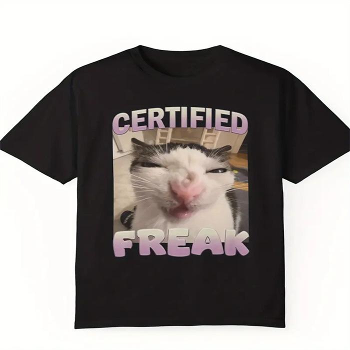 Letní top s kulatým výstřihem a potiskem Módní Ležérní Roztomilá dámská trička z čisté bavlny s krátkým rukávem