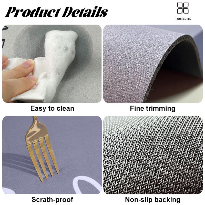 Super Absorbent Thickened Floor Mat Classic Absorbent Quick Drying Slip-Resistant Suitable Shower Areas Bathroom Rug Anti Slip