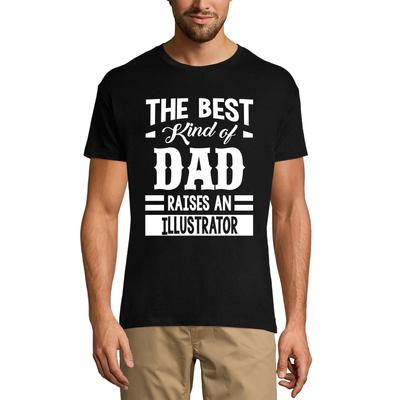 Grafisches Herren-T-Shirt „Vater erzieht einen Illustrator“.