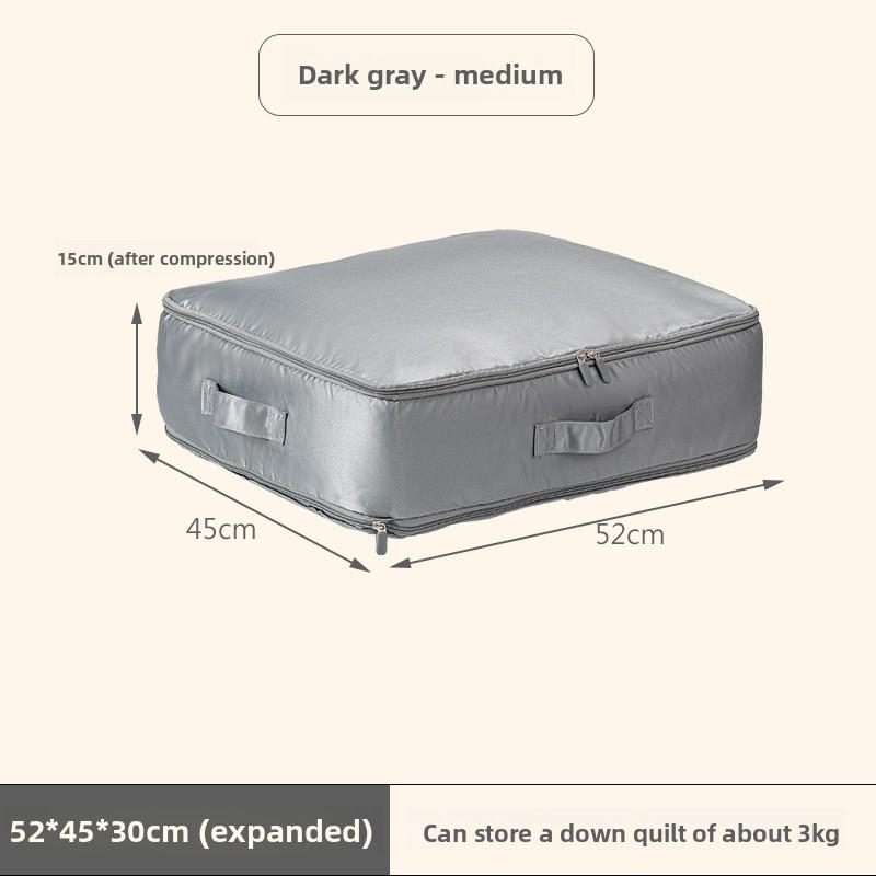 Cotton Satin Duvet Storage Bag Large Collapsible Organizer For Bedroom And Travel Use
