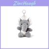 Plush Elephant Keychain With Scarf Soft Toy Keyring For Kids Gift