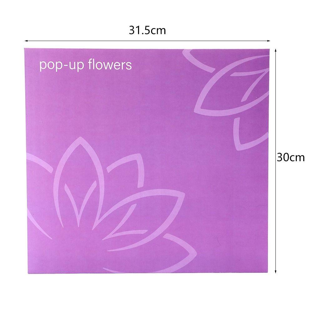 Thank You Wishes 3D Design Pop-Up Flower Card Pop-Up Premium Quality Flora Card Flower Bouquet Bouquet Card Graduation Ceremony