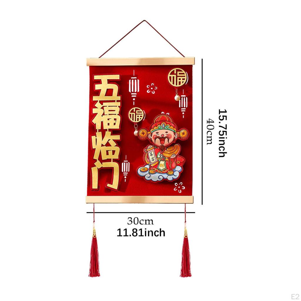 Chinese Year Hanging Decoration Snake Blessing Characters Fu Lucky for Bedroom