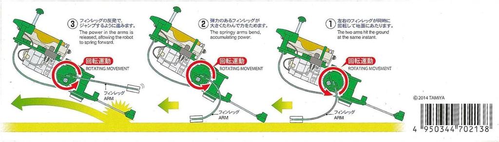 Tamiya Fun Craft Series No. 213 Fin Kick Mecha Craft Set 70213