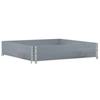 Planting Box Gray 100x100 cm Solid Pine Wood