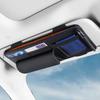 Car Sun Visor Organizer Pu Leather Glasses Holder Card Pen Pocket Auto Interior Storage For Cars Suvs Trucks Accessory