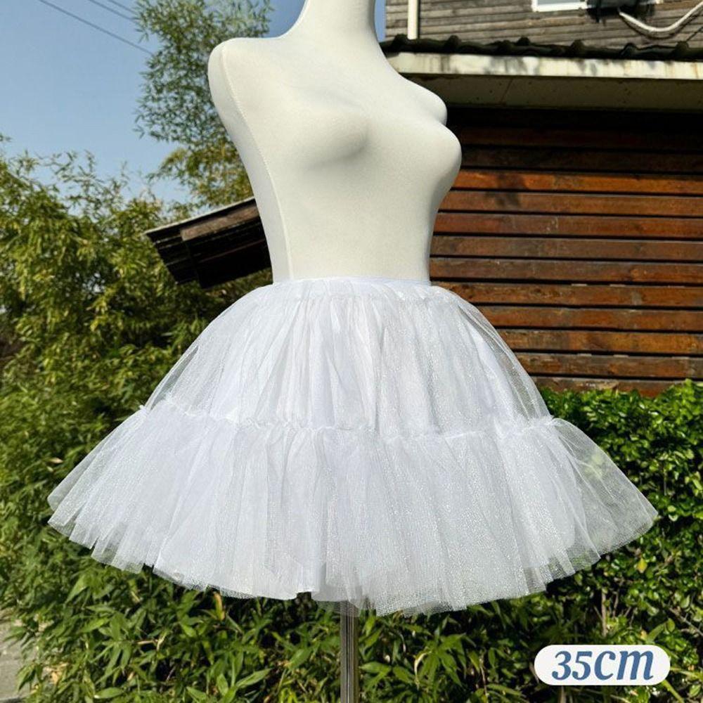 Soft Mesh Lolita Petticoat 30/35/40/45cm Ball Gown Underskirt Tutu Puffy Skirt  Cosplay Wear