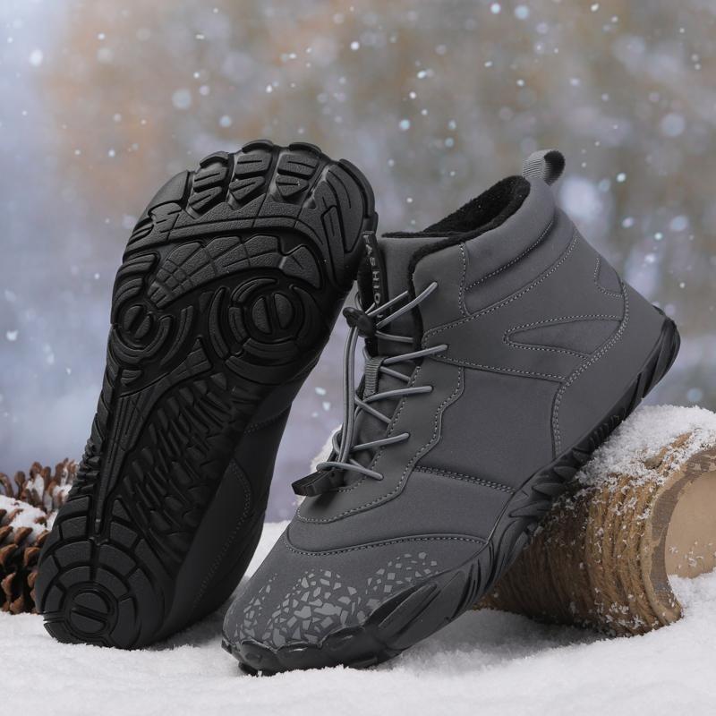 Winter Snowboots Mannen Vrouwen Warm Houden Sport Katoenen Schoenen Outdoor Wandelschoenen Pluche Hoge Enkellaarsjes Man Blote Voeten Sneeuw Sneakers