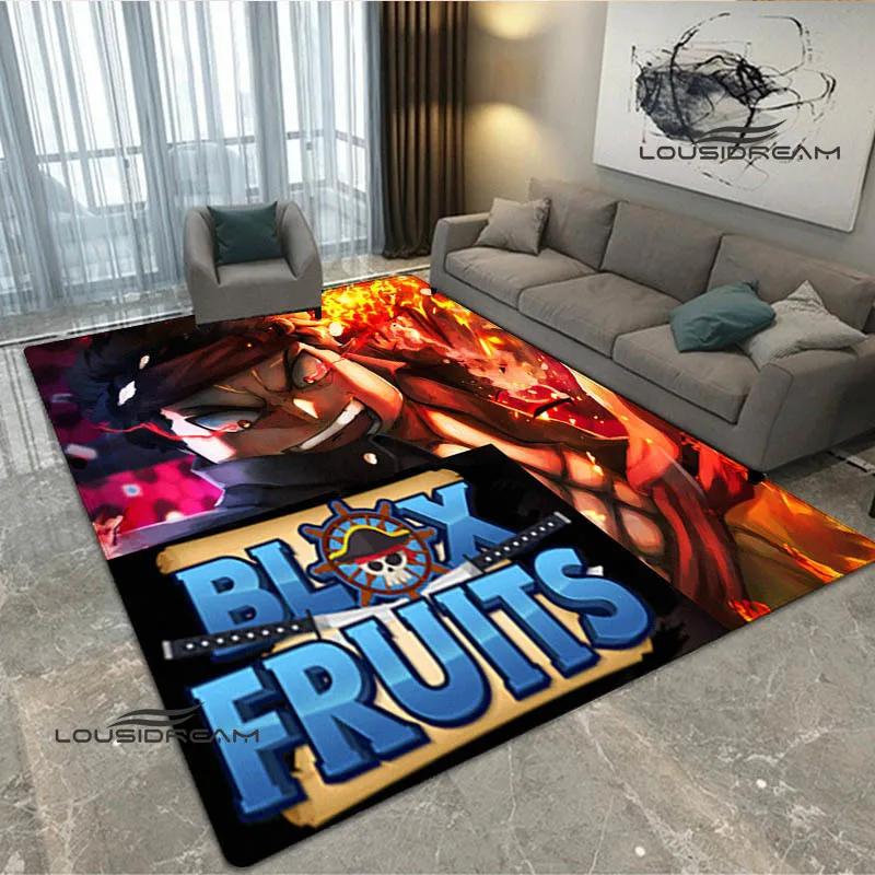 3D game B-blox fruits printed carpet Non -slip carpet bedroom decoration living room decoration washroom floor mat birthday gift
