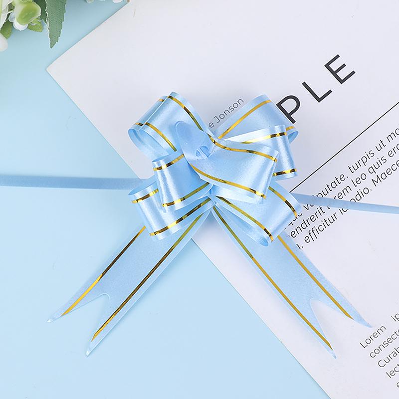 20 Pcs Ribbon Pull Bows Gift Knot Ribbon Wedding Gift Decoration Gift Wrapping Bows Packing Car Decor