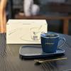 Luxury Triangle Coffee Cup & Saucer Set with Spoon - Ideal Gift with Custom Logo