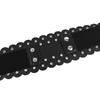 Stylish Metal Eyelet PU Waist Cincher Belt for Fashionable Women Men Versatility in Daily Wear Comfortable Elastic Band