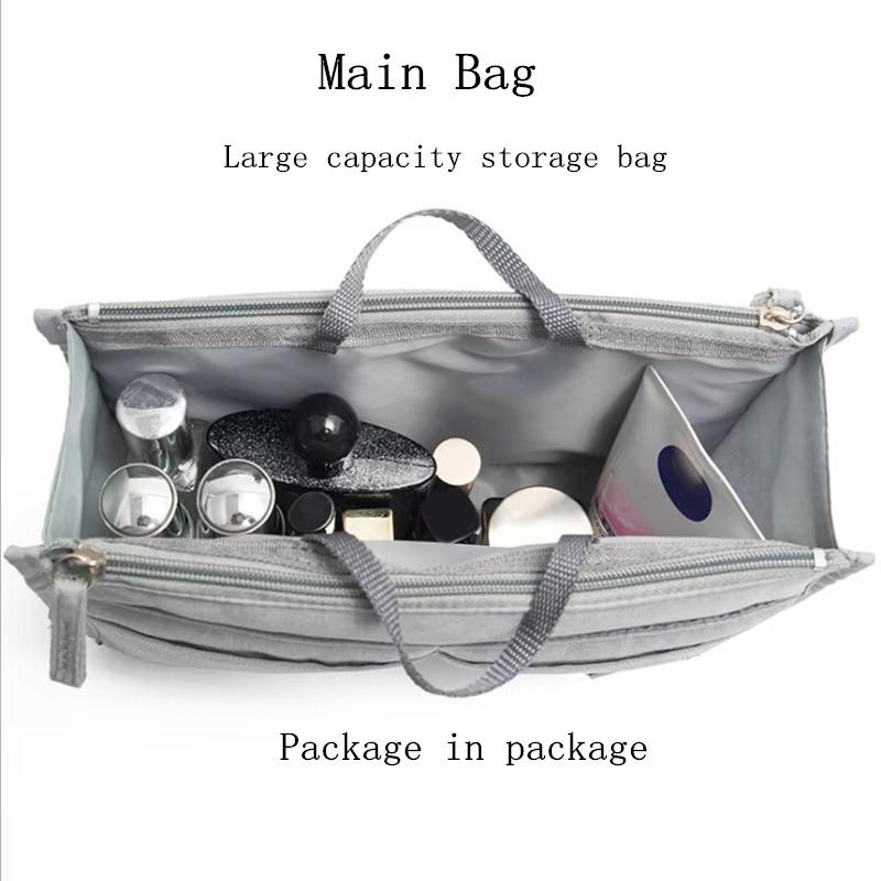 Make Up Organizer Insert Bag For Handbag Inner Pouch Fit Luxury Handbags For Women Travel Multifunctional Portable Storage Bags
