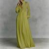 2026 Cross-border Foreign Trade Women's Clothing, New Spring Models In Europe, America, Fashionable and Elegant Solid Color Pleated Pendulum French 