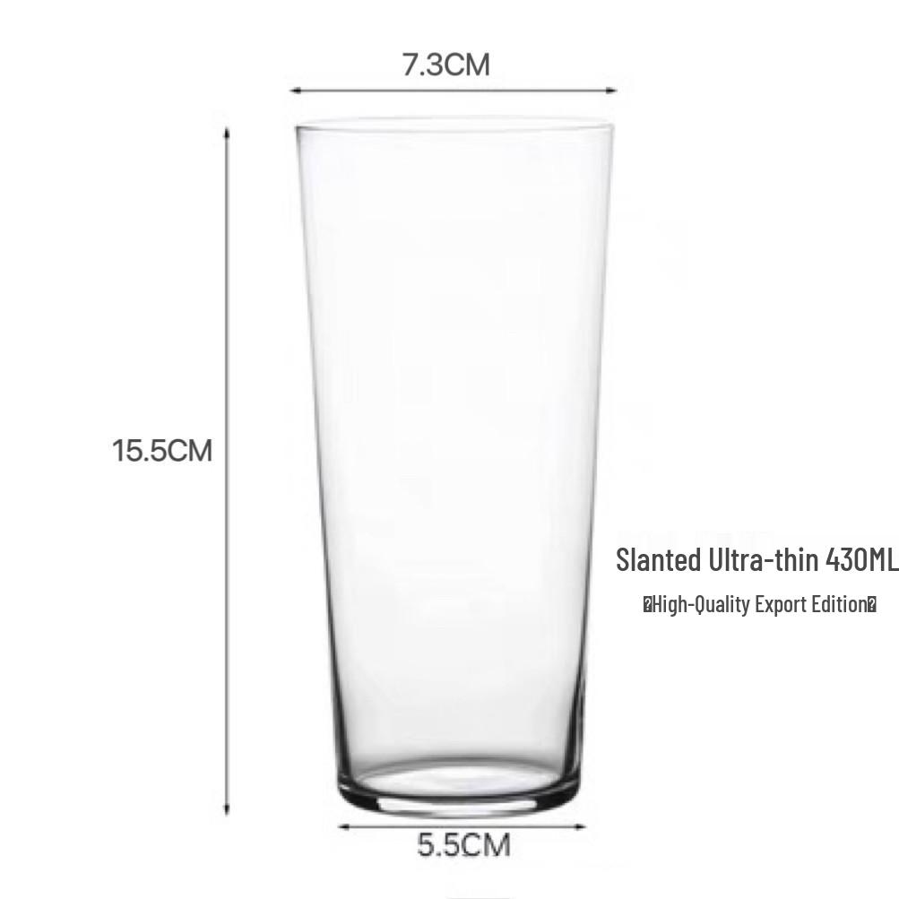 Creative Japanese Thin Collins Glass – Lead-Free Highball Cocktail, Gin, and Tonic Glass