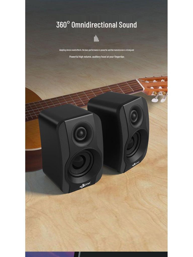 USB 2.0 Active Multimedia Computer Speakers - Compact Pair In Stock