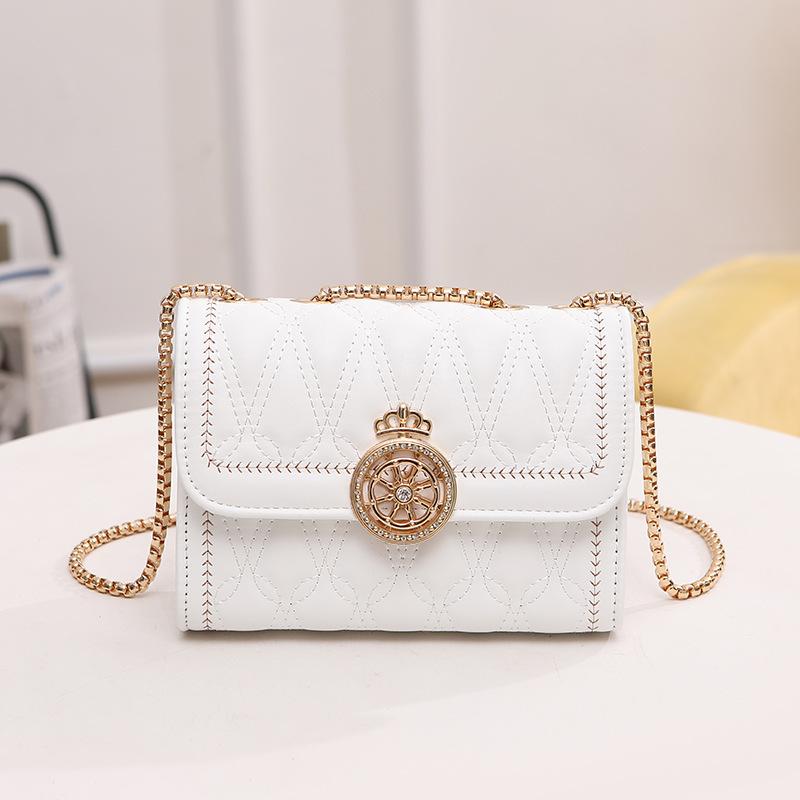 Embroidered Square Bag, One Shoulder Crossbody Women's Bag, Urban Simple and Versatile, Niche Texture One Piece