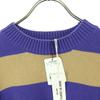 unused DEMY BY DEMYLEE Border Pattern Long sleeve cotton knit S Beige Women Used