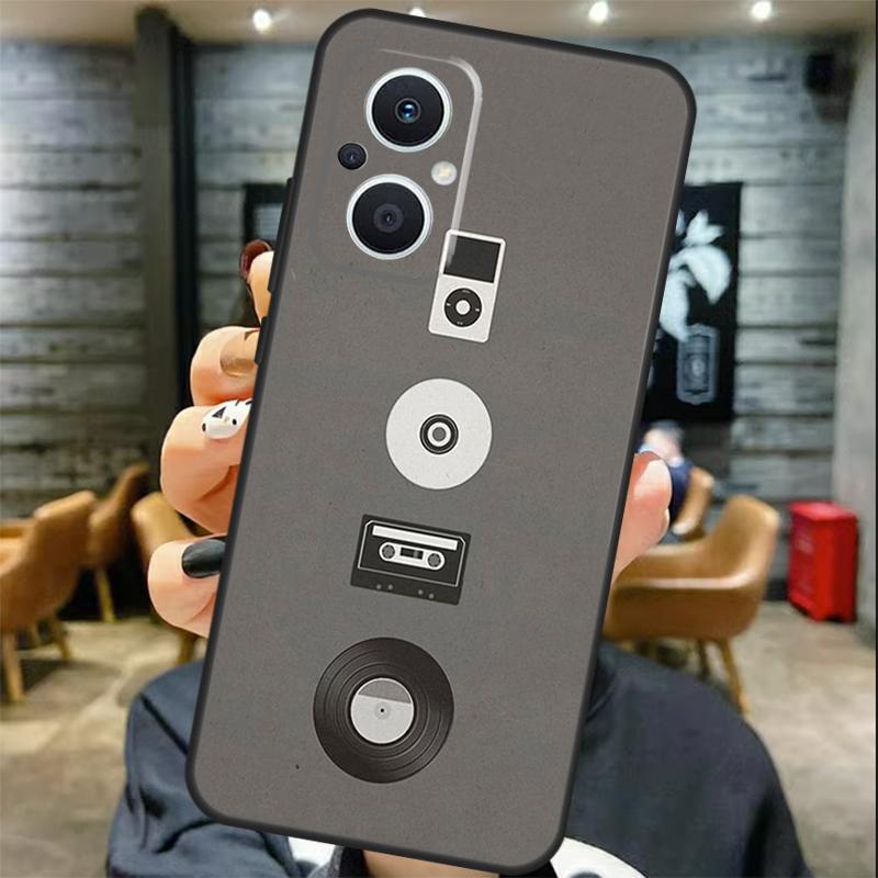Minimalist Music Lover Case For OPPO Reno 13 F 12 F 11F 8T 7 8 10 11 Pro OPPO Find X8 Pro X6 X3 X5 Lite Cover Coque
