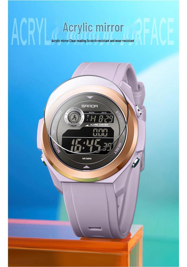 SANDA Men's Multi-Function Digital Sports Watch with Perpetual Calendar, Calorie Counter, Pedometer, and Waterproof Design