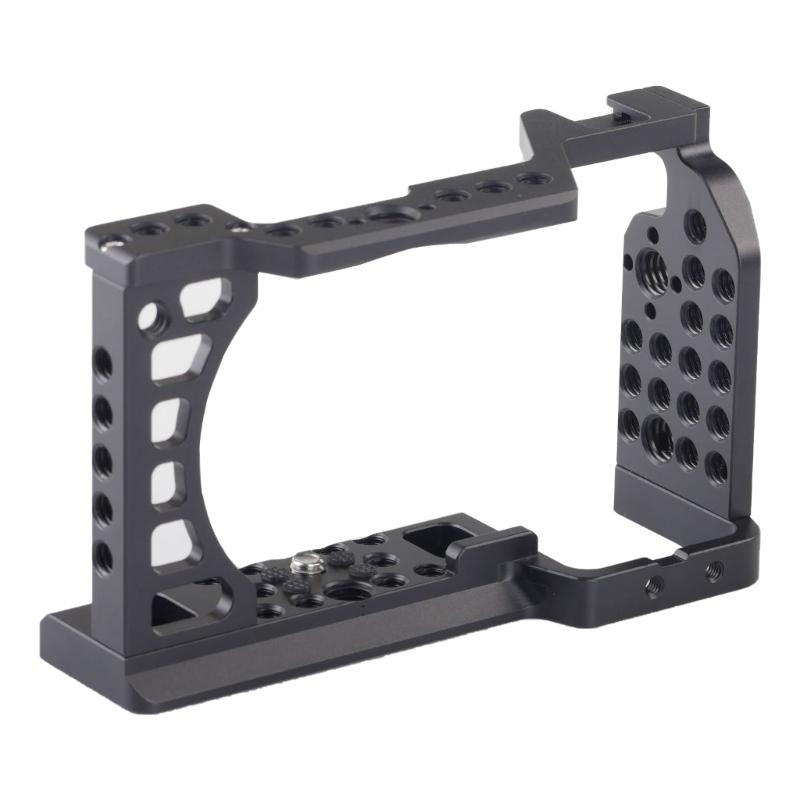 Aluminum Camera Cage Camera Frame Housing Case For A6400 A6300 A6100 Cameras Protector Quickly Switched