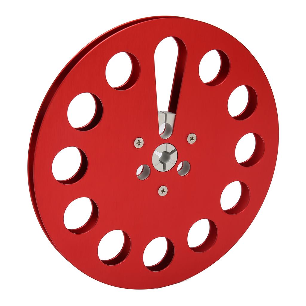 1 4 7 Inch Takeup Reel Universal 11 Holes Wind Resistance Holes Empty Tape Reel for Recording Red