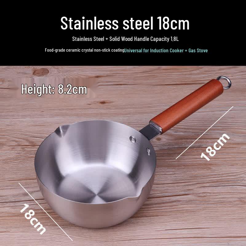 LIEI Thickened Aluminum Ramen Pot & Frying Pan