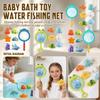 Baby Bath Toys Creative Spray Water Shower Toys Kids Sharks Fishing Net Set Toys Bath Gift