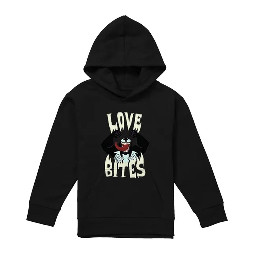 Venom Childrens/Kids Love Bites Valentine`s Day Pullover Hoodie