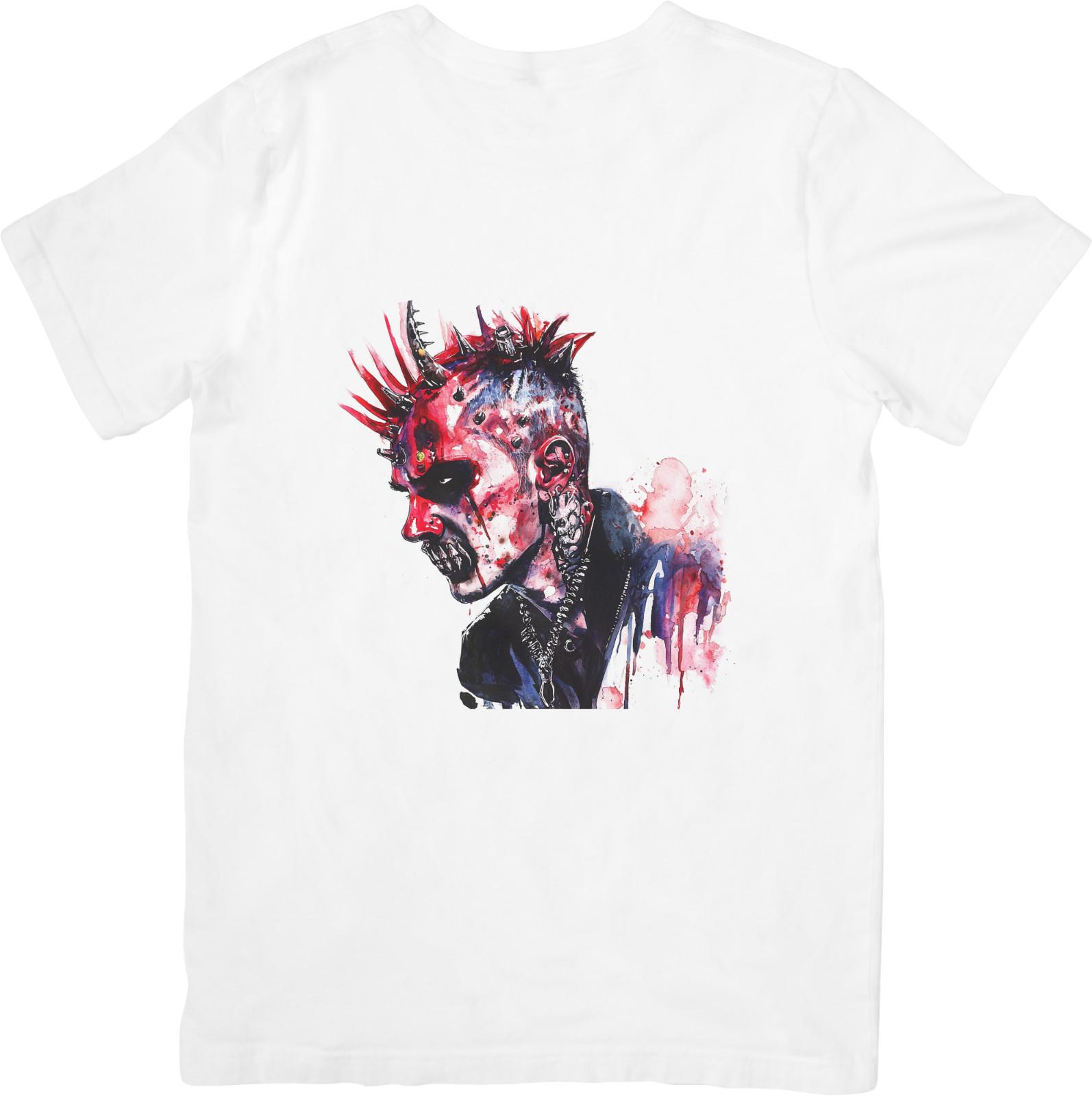 

Punk Rock Music Unisex Fit for Men Women Quality Cotton T-Shirt White. L
