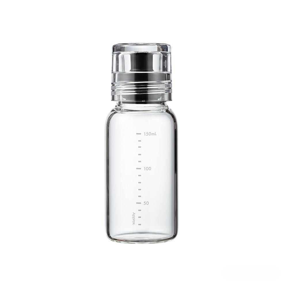 HARIO Slim Dressing Bottle, 150ml, Boiling Water Safe, Black, DBSN-150-B