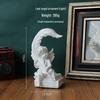 Nordic Angel Girl Sculpture - Resin Figurine for Living Room Décor