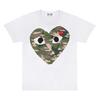 Cross-border American Trendy Brand Bestseller Heart-shaped Unisex 3D Printed Crew Neck Simple Casual Loose Short-sleeve T-shirt