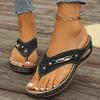 Infradito Retro da Donna Chic con Supporto per l'Arco Plantare - Comodi Sandali Estivi a Infradito Slip-On