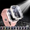 Glitter Diamond Screen Protector For Apple Watch 45 41 40 44mm 42mm 38mm With Tempered Glass Case IWatch Series 9 8 7 6 SE 5 4 3