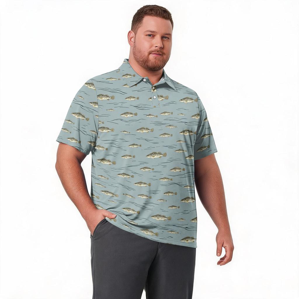 Men's Plus Size Hawaiian Print Shirt for Casual Summer Wear