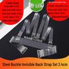 Adjustable Transparent Bra Straps with Steel Buckles for Evening Gowns and Wedding Dresses