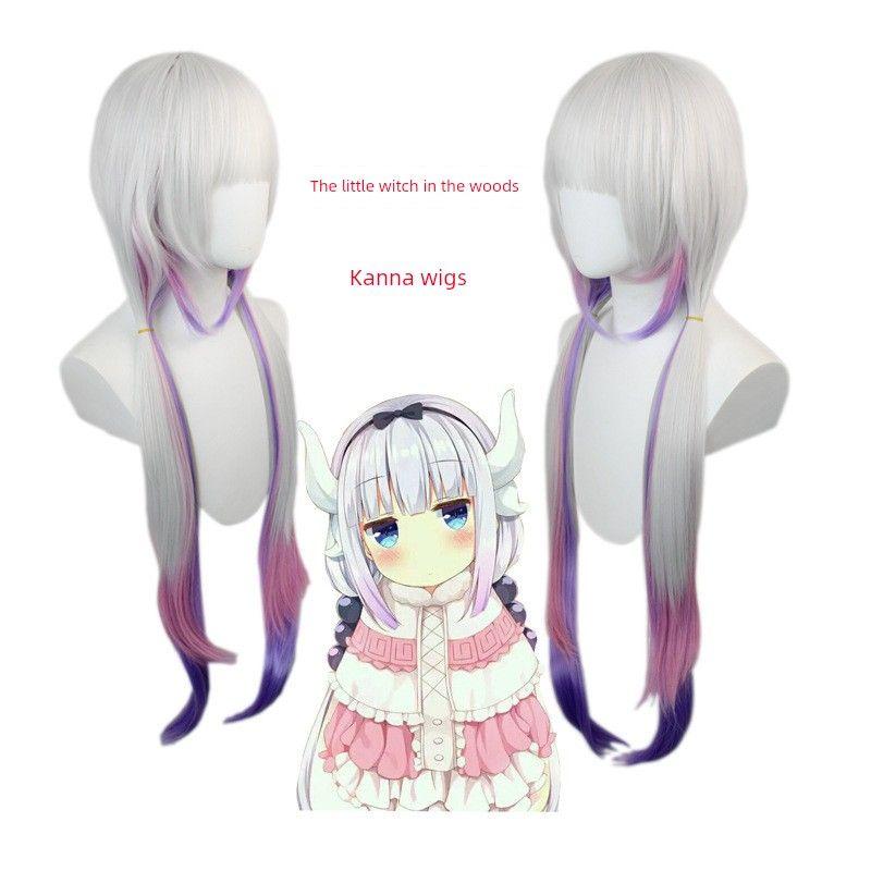 

[in Stock] Kanna Kobayashi s Maid Dragon Cosplay Costume Sister Dragon Cosplay Outfit Kanna Cosplay Costume Kanna wigs One size