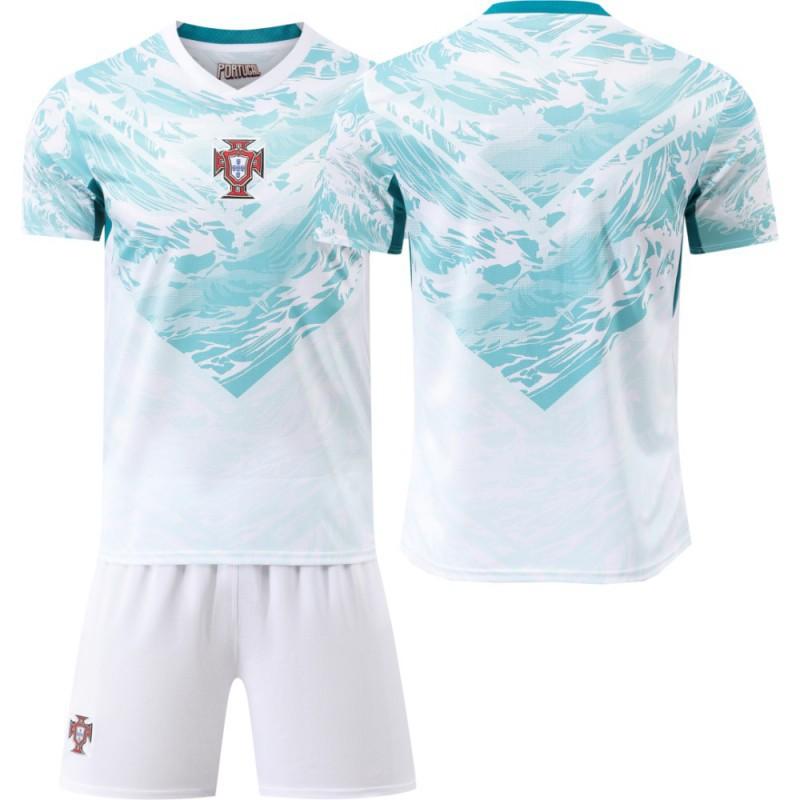 

World Cup Portugal Away Jersey Set No. 7 C Ronaldo 8 B Fee Children s Football Shirt 24-yard