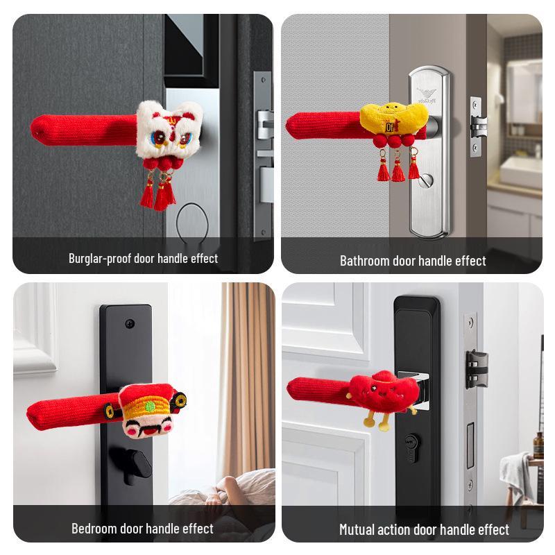 2025 New Style Festive Door Handle Covers & Ornaments