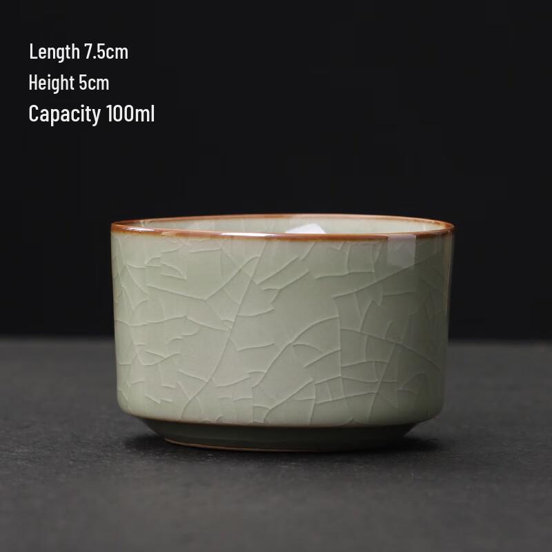

Ge Kiln Ceramic Teacup Straight Mouth Cup